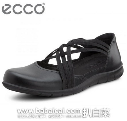 ECCO 爱步 2015新品 女士真皮休闲平底鞋 原价0,现历史新低,到手约¥460,国内¥1199