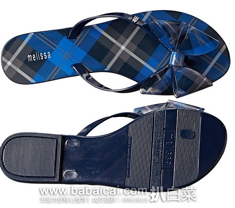 6pm:Melissa 梅丽莎 Harmonic 女士夹趾平底凉鞋 原价,现.99,公码9折.99