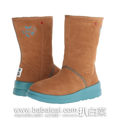 6PM: UGG Kisses Short Glitter 冰淇淋色 雪地靴 原价0,现新低.48,到手¥465