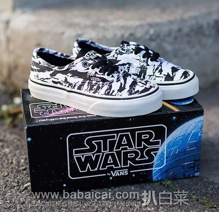 6pm:Vans 万斯 星球大战系列儿童款潮鞋 特价.99,公码9折码.49