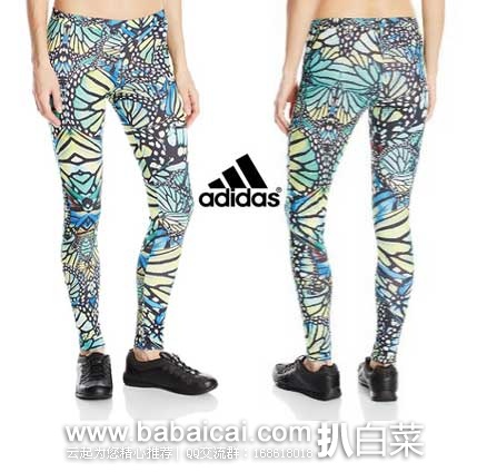 adidas Originals 阿迪达斯 女士 印花纯棉紧身Legging 原价,现5.8折售价.42,史低