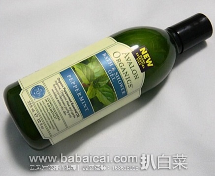 Avalon Organics 阿瓦隆 清爽薄荷滋养沐浴露 355ml 特价$5.59