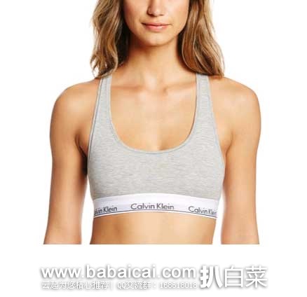 Calvin Klein 女士 莫代尔运动文胸BRA 原价,现6折售价.8