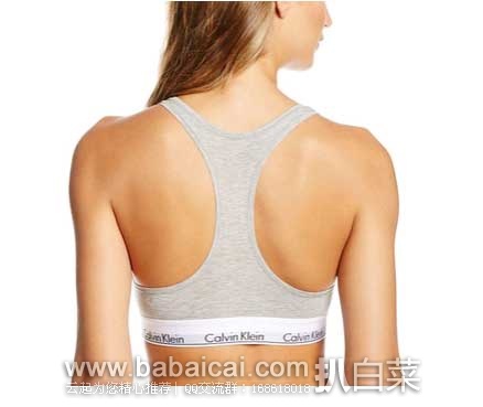 Calvin Klein 女士 莫代尔运动文胸BRA 原价,现6折售价.8