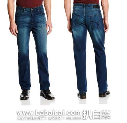 Calvin Klein Jeans Relaxed-Fit 男士 经典直筒牛仔裤 原价.5,现4.2折售价