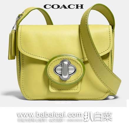 6PM:2015年春夏新款,COACH 蔻驰 女款 真皮旋锁单肩包 原价0,现5折售价4.99