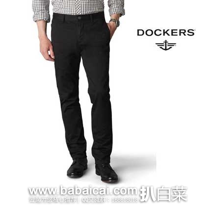 Dockers Alpha 瘦身版 男士卡其裤  原价$68，现3.2折售价$21.99，史低价！