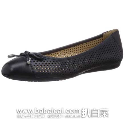 GEOX 健乐士 女士 经典款 真皮平底芭蕾鞋 原价$150，现3.9折售价$59.98