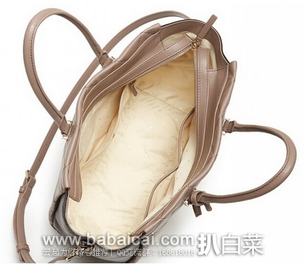 Kate Spade 凯特丝蓓 女士真皮菱格手提包 原价8,现0.87,会员下单7折新低5.61,到手¥1210,这价给力啊