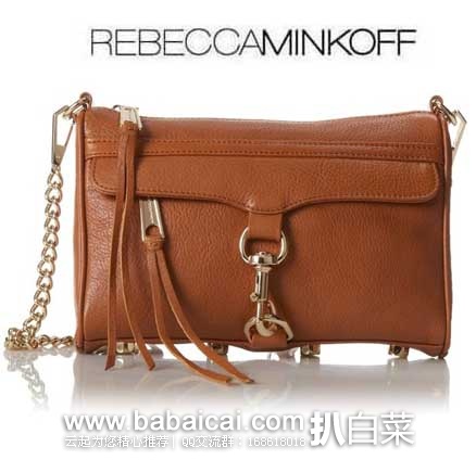 Rebecca Minkoff 瑞贝卡·明可弗 最经典Mini MAC 女款 真皮链条斜挎包 原价5,现5.2折售价1.80,新低