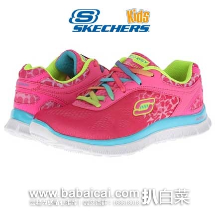 6PM：SKECHERS KIDS Skech Appeal-Serengeti 儿童运动鞋  原价$49.95，现4折售价$19.99