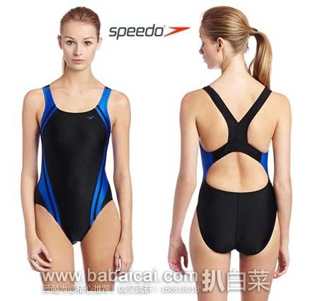 今日闪电特价：Speedo 速比涛Race Quantum Splice Super Pro 女士泳衣 原价$68.，现 6.3折售价$43