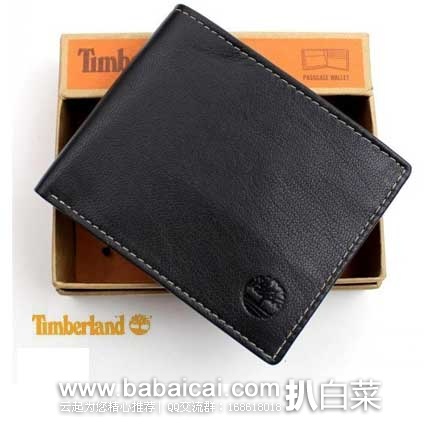 Timberland 天木兰 男士真皮横版对折钱包 原价$55，现2.5折售价$13.91