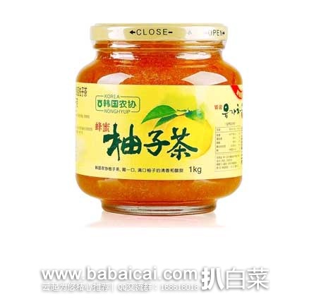 顺丰优选：韩国农协KOREA NONGHYUP蜂蜜柚子茶1kg*2瓶  现限时抢购￥59.9