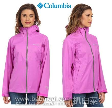 6PM： Columbia 哥伦比亚 Evapouration 女士 Omni-Tech防水夹克 原价$99.99，现4折售价$40