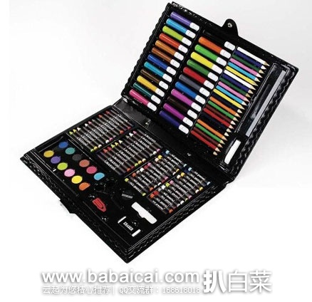 Darice 120-Piece Deluxe Art Set 便携式美术绘画工具 120 件 豪华版 原价.2,现售价降至.95