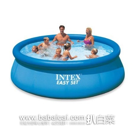 Intex 12英尺X 30英寸 充气式简易游泳池 原价$130，现$77，直邮无税