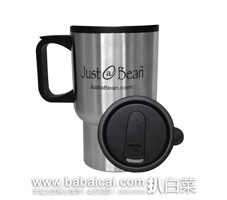 iHerb：Just A Bean 不锈钢咖啡杯 随手杯360ml 原价$12.95，现限时特价$1，凑单9折+直邮免运费，到手￥6