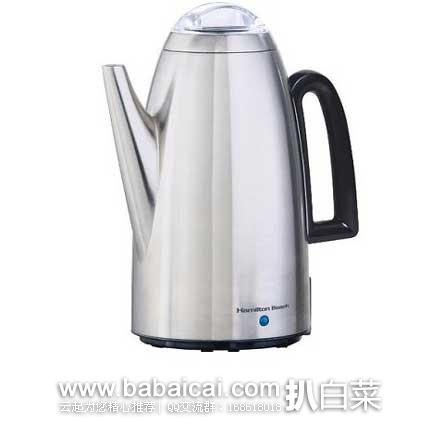 Hamilton Beach 汉美驰 40614 电咖啡壶/电热水壶 12-Cup 原价.99,现3.9折售价.99,史低!