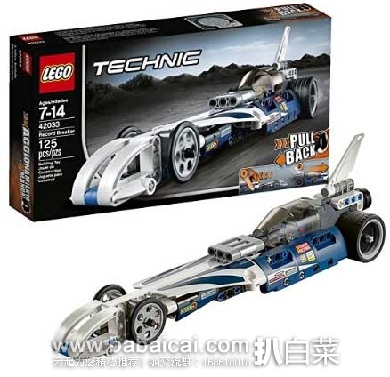 日本亚马逊:LEGO 乐高 拼插类玩具 Technic机械组系列 巅峰赛车 42033(共含125个颗粒) 现好价1836日元(约¥120元)