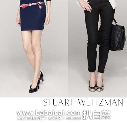 6PM:Stuart Weitzman 斯图尔特韦茨曼 Easily 经典女式小羊皮粗跟单鞋 原价5,现3折售价3.5