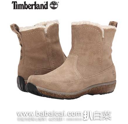 6PM：Timberland 天木兰 Earthkeepers Granby Ankle 女款 羊毛内衬防水踝靴 原价$160，现3.4折售价$54.99