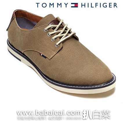 Tommy Hilfiger 汤米·希尔费格 男士 金属4孔系带休闲鞋 原价$89.95，现2.9折售价$26.7起
