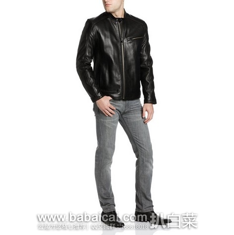 Marc New York by Andrew Marc 安德鲁·马克 男士真皮 夹克 原价$650,现断码特价$135.4,到手¥988