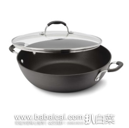 美国顶级厨具品牌Calphalon Hard Anodized 阳极氧化不沾多用途锅30cm 原价$60，现$25.78，直邮无税