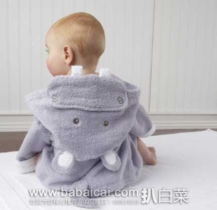 Baby Aspen 河马造型 0-6个月 婴儿纯棉 浴袍 原价,现5.4折售价.35
