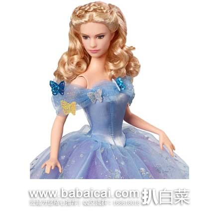 Barbie 芭比娃娃 Disney Cinderella Royal Ball Cinderella Doll 皇家舞会灰姑娘 原价$39.99，现5.3折售价$21.49，新低