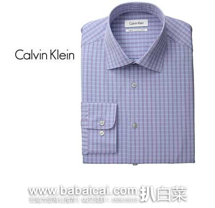 Calvin Klein 卡文克莱 Regular-Fit Check Shirt 男士 格子衬衫 原价$69.5，现2.2折仅售$15.01