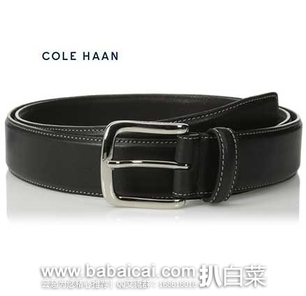 Cole Haan 可汗 35 mm Full Grain Veg Belt 男款 精选头层牛皮 腰带 现售价$78，公码8折后实付$62.4