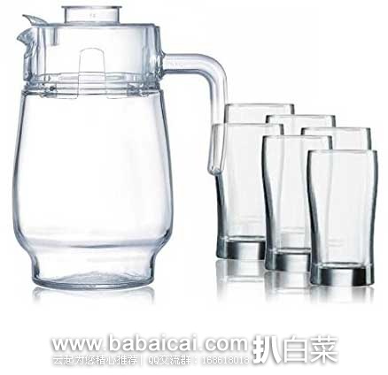 亚马逊中国：Luminarc 乐美雅 J1050/迪瓦利水具7件套 水壶玻璃壶水杯玻璃杯