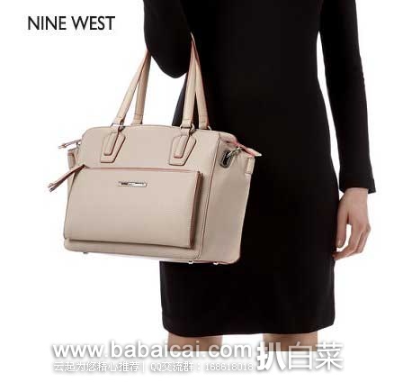 Nine West 玖熙  Zip N Go 女士 时尚单肩手提包 （原价$99，现4.1折售价$41.21），公码8折后实付$32.9