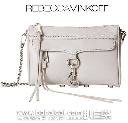 6PM：Rebecca Minkoff 瑞贝卡明可弗 女款 MINI MAC经典意大利真皮 单肩包 原价$195，现5折售价$97.99
