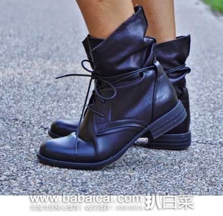 Skechers 斯凯奇 Mad Dash Money Slouch Boot 女款 时尚系带短靴  原价$64.99，现3.6折售价$23.77起
