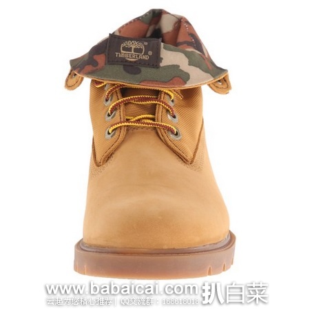 久违的大黄靴!Timberland 天木兰 男士Basic Single迷彩翻边大黄靴 现5,公码8折0,到手¥760