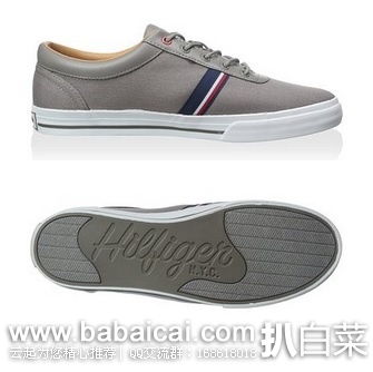 Myhabit:Tommy Hilfiger汤米希尔费格男士系带帆布休闲鞋 原价,现