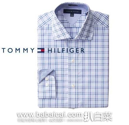 Tommy Hilfiger 汤米希尔费格 男士 纯棉格子衬衫 原价$69.5，现2.4折售价$16.99起