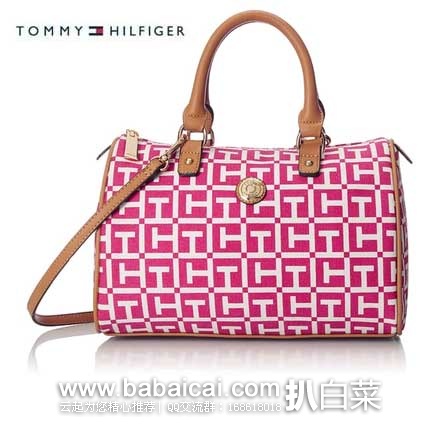 Tommy Hilfiger 汤米希尔费格 女款 单肩经典印花斜跨包 (原价,现售价.81) ,公码8折后实付.45