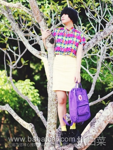 Fjallraven 北极狐 Kanken 经典中号防水双肩包 原价,现好看的紫色款,直邮无税,到手仅¥329