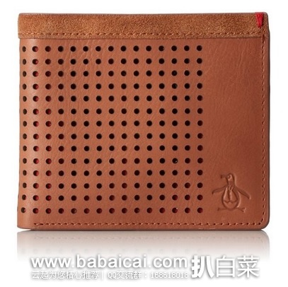 Original Penguin 企鹅牌 Hector 男士100%真皮钱包 原价$50,现$16.65,直邮无税,运费$2.72