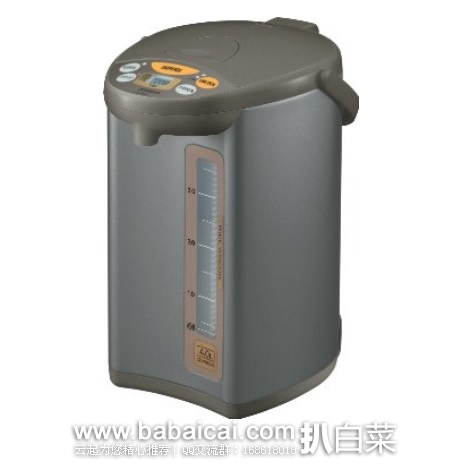 Zojirushi 象印 CD-WBC40-TS 智能型电热水壶4升 原价$155，现历史新低$98.99，直邮含税，到手约￥839