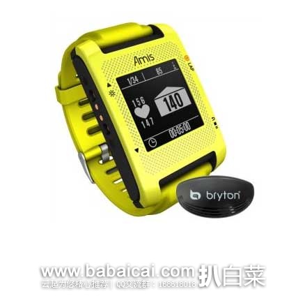 京东商城：Bryton 百锐腾 Amis S430H 智能GPS马拉松跑步表  含心率带 现售价￥869