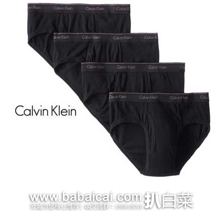 Calvin Klein 卡文克莱 Cotton Classic 男士纯棉三角内裤 4条装  原价$40，现$18.99，直邮含税到手约￥41/条