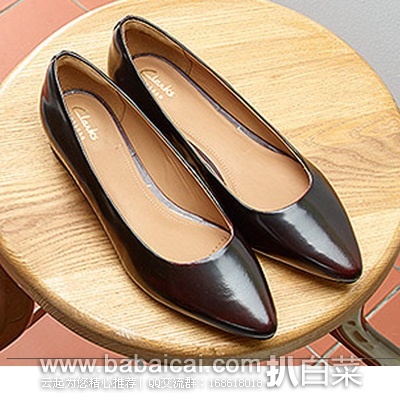 Clarks 其乐 女士真皮浅口单鞋 原价0,现.42,直邮无税,到手¥295