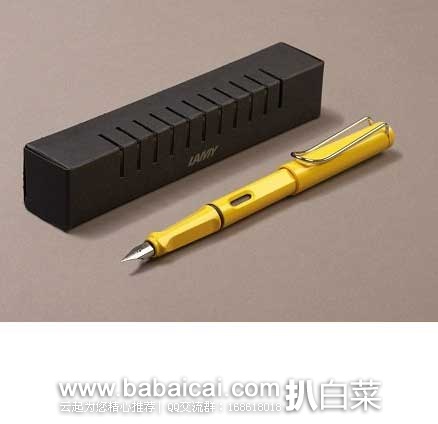 Lamy 凌美 Safari 狩猎系列 L18F 钢笔 黄色 原价$35，现$20.54，直邮无税，到手约￥147