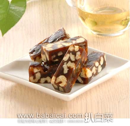 丰趣海淘:台湾樱桃爷爷 手工南枣核桃糕软糖 (原味)500g 价格:¥115