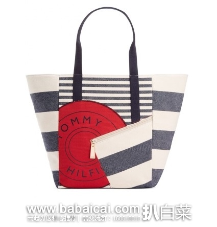 6pm：Tommy Hilfiger 汤米希尔费格 女士单肩手提包 原价$98，现$34.99，到手约￥290，国内￥1283